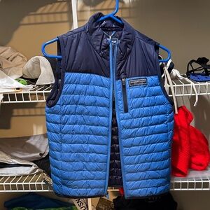 Vineyard Vines Navy and Blue Puffer Vest
